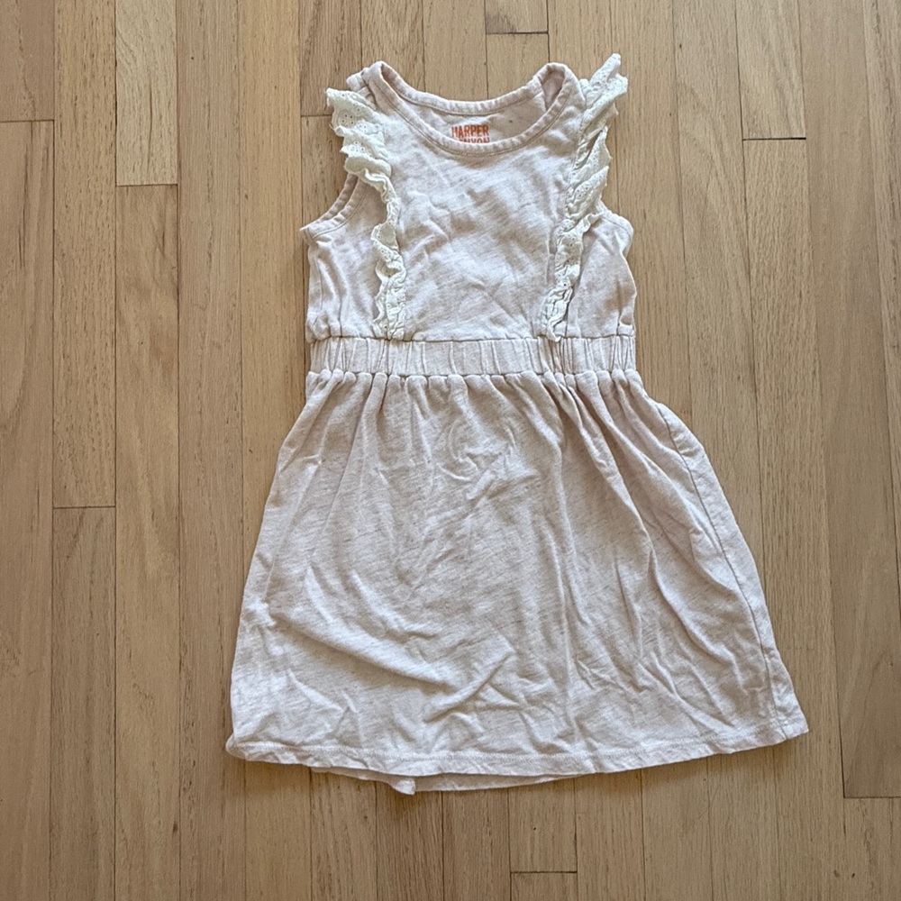 Harper Canyon Cream Sleeveless Sundress